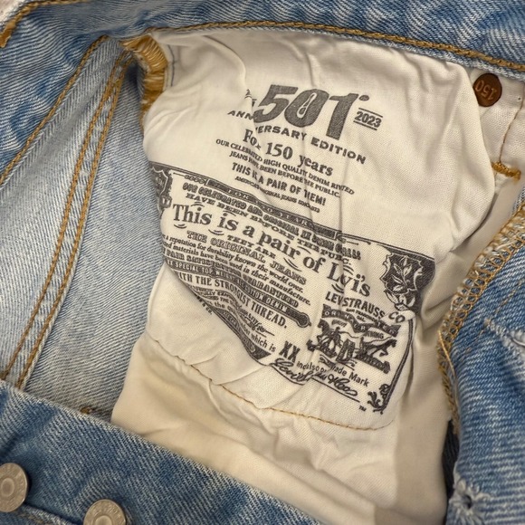 Levi's 501 150th Anniversary Jeans Women's 27 High Rise Button Fly 100% Cotton - Picture 11 of 13